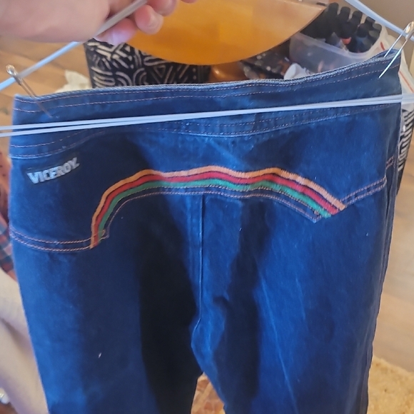 Viceroy Denim - Women's High Rise Jeans - Navy with Rainbow Accent